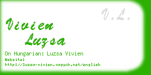 vivien luzsa business card